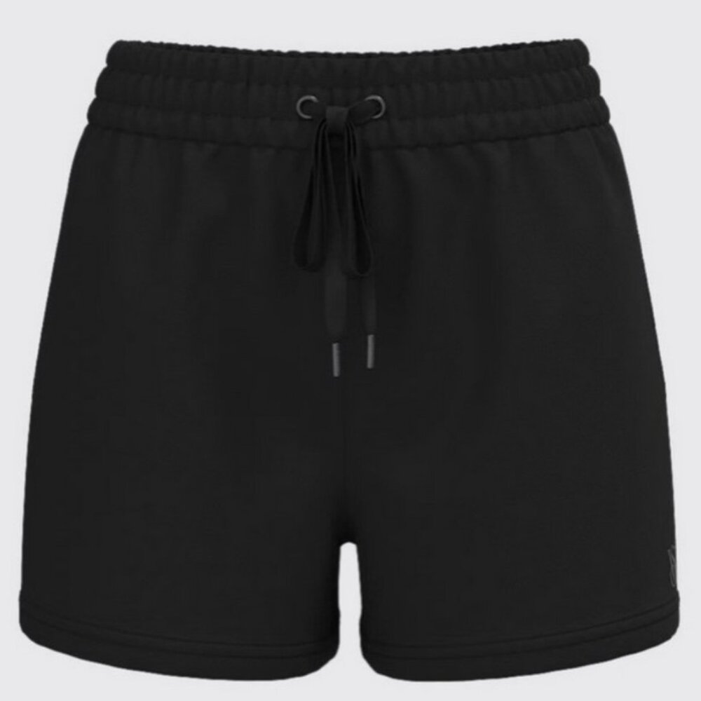 Victoria's Secret VS High Rise Fleece Shorts Black XS NWOT Sweatshorts Lounge